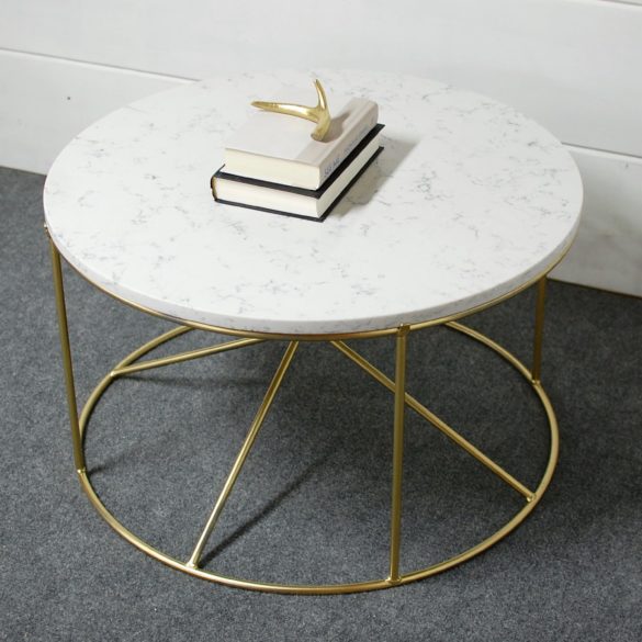 Calyso White Marble Coffee Table